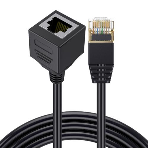 8类万兆RJ45延长线选购指南 90度公母头如何优化数码设备与交换机布线